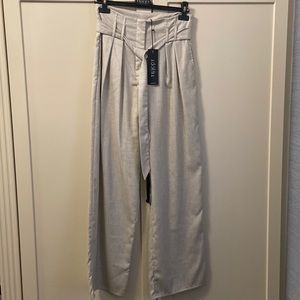 Italian-made high waisted pants